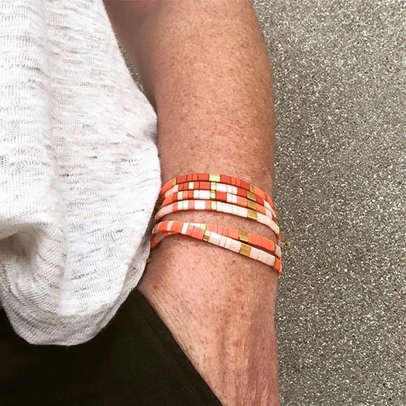 Go2boho Tila Bracciale Donna Miyuki Braccialetti con perline Boho Moda estiva Pulseras Mujer Moda 2022 Femme Gioielli Regalo per lei