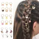 6 stücke Straße Stil Zopf Kopfschmuck Schmetterling Diy Anhänger Haar Zubehör Für Frauen Haarnadel