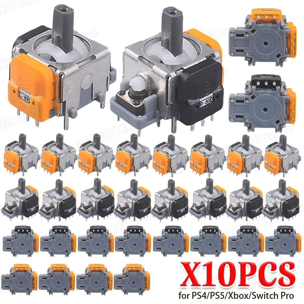 10/2PC Ersatz Hall Effekt Joystick 3D Analog Sensor Thumb-Stick Rocker Modul für PS5/PS4 Controller Reparatur teile Zubehör Image