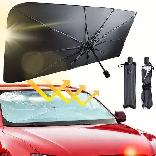 1pc Auto Sonnenschutz Regenschirm Auto Sonnenschutz Sonnenschirm Sommer Sonne Innen Windschutz