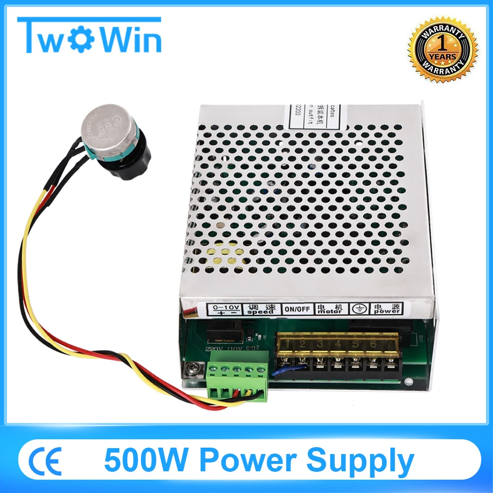 500 W Spindel DC Netzteil, 220 V 110 V Mach3 Geschwindigkeit Controller Power Converter für CNC Holz Router Gravur Fräsmaschine Image