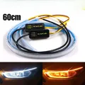 2pcs 30cm 45cm 60cm sequentielle LED-Streifen anzeige Blinker drl Tagfahrlicht