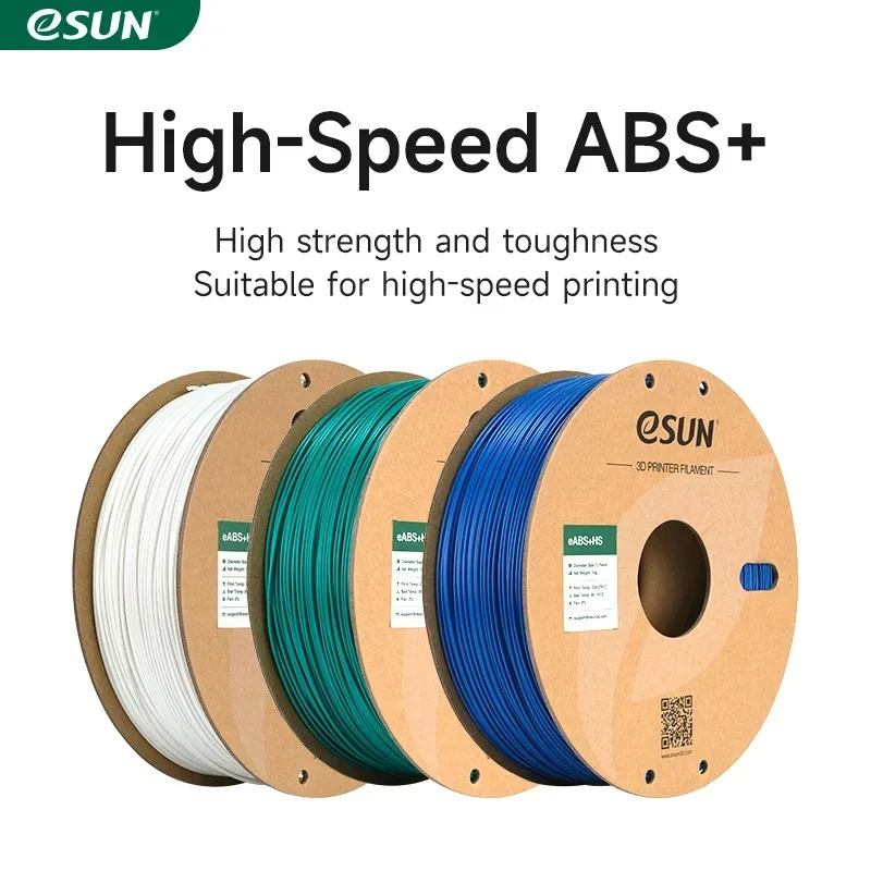 eSUN Schnelldruck ABS + Filament 1 kg 1,75 mm Hochgeschwindigkeitsdruck ABS + 3D-Druckerfilament ABS + HS 3D-Druckfilament für Bambu Lab Image