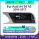 Lecteur de Limitation Android 13 pour Audi A4 B8 A5 Autoradio Écran GPS Navi Stéréo WIFI