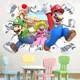Autocollant mural imperméable Super Mario Bro pour enfants jouet de chambre à coucher autocollant