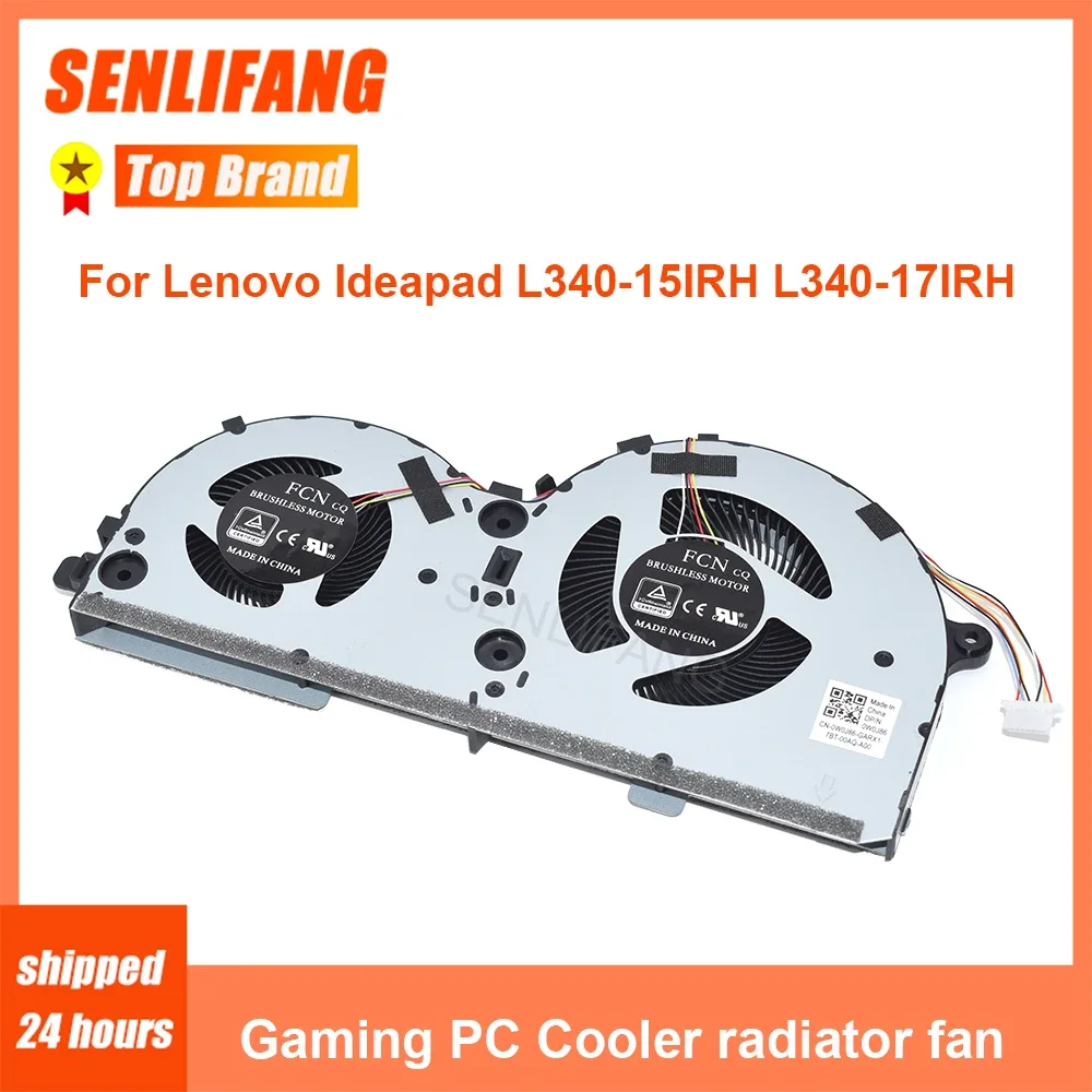 Pour Lenovo Ideapad L340-15IRH L340-17IRH DC28000E1D0 refroidisseur de PC de jeu 8 lignes ventilateur de refroidissement de processeur pour ordinateur portable nouveau