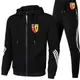 Ensemble décontracté imprimé Euro Club Rc Lens pour hommes survêtements Sportedly sweats à capuche