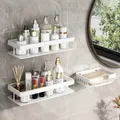 étagère salle de bain alliage d'aluminium étagère de douche accessoires salle de bain maquillage