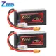 Zeee-Batterie Lipo 3S 11.4V HV Shorty 4200mAh 120C avec compte 60 prise Softcase pour voiture RC