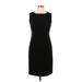 T Tahari Casual Dress - Bodycon: Black Solid Dresses - Women's Size 10
