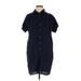 Baird Mcnutt For J.crew Casual Dress - Shirtdress: Blue Dresses - Women's Size X-Small