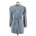 Nasty Gal Inc. Casual Dress: Blue Dresses - Women's Size Large