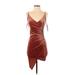 Forever 21 Cocktail Dress - Mini: Burgundy Dresses - New - Women's Size Small