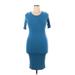 Lularoe Casual Dress - Sheath: Blue Dresses - Women's Size X-Large