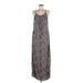 Victoria's Secret Casual Dress - Maxi Halter Sleeveless: Brown Leopard Print Dresses - Women's Size Medium