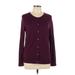 Ann Taylor LOFT Cardigan Sweater: Burgundy Sweaters & Sweatshirts - Women's Size Large