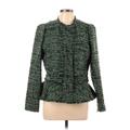 Rebecca Taylor Coat: Green Marled Jackets & Outerwear - Women's Size 12