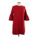 Moth Casual Dress - Sweater Dress: Burgundy Dresses - Women's Size Large