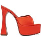 Dalida Heeled Sandals - Red - AMINA MUADDI Heels