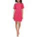 3d Floral-appliqued Puff-sleeve Dress - Red - Eliza J Dresses