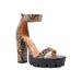 Rattle Platform Sandal