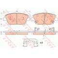Trw Bremsbelagsatz, Scheibenbremse [Hersteller-Nr. GDB3540] für Kia