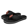 Men's Slippers Flip-Flops Flip-Flops Classic Casual Outdoor Daily Rubber Loafer Black Khaki Gray Summer Spring