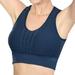 GWAABD Women s Bras Women Mesh Padded Sports Bra Crop Tops Yoga Workout Gym Fitness Vest Shaper