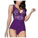 Lingerie for Women Sexy Underwear Bodysuit Sleepwear Nightgown Lace Dress Crotchless