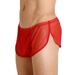 iOPQO Mens Underwear Boxers for Men Womens Underwear Men S Underwear Boxer Briefs Mesh Breathable Underpants Mens Mesh Shorts See Through With Large Split Red 3Xl Panties Mens Boxer Briefs