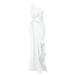 knqrhpse Homecoming Dresses Wedding Guest Dresses For Women Casual Dress Maxi Formal Womens Dressslim One Ruched Shoulder Dresses Evening Ruffle Women s Dress Womens Dresses White Dress S