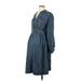 Gap - Maternity Casual Dress - Shirtdress: Blue Dresses - Women's Size Medium