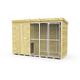 DIY Sheds Dog and Kennel Run - Full Height with Bars - 8ft x 4ft