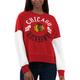 Women's G-III 4Her by Carl Banks Red Chicago Blackhawks Team Pride Pullover Sweatshirt