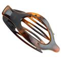 France Wide Beak Celluloid Tortoise Shell Side Slide-in Claw Hair Clip Clamp Clutcher (Shell)