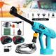 Cordless Car High Pressure Washer Jet Water Wash+2x3A Battery+Charger