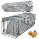 24" Cat Trap Large Animal Trap Cage Catch and Release Animal Trap