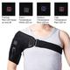 Adjustable Heated Shoulder Wrap Pad Brace Support Therapy Pain Relief Belt UK