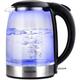 COSORI Electric Kettle Glass, Fast Boil Quiet, 3000W 1.5L with Blue LED, Stainless Steel Filter, Boil-Dry Protection, Black, BPA Free