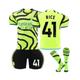 (16(90-100CM)) 2023/24 Arsenal Away Jersey #41 Rice Soccer Jersey Kits