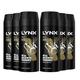 Lynx Body Spray Deodorant, Gold, 6 Pack, 150ml