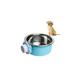 2-in-one dog water bowl cage, crate type water bowl, stainless steel pet hanging bowl, puppy crate water bowl water dispenser, used for cats and