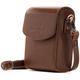 MegaGear MG1429 Panasonic Lumix DC-ZS200, TZ200, Leica C-Lux Leather Camera Case with Strap - Dark Brown