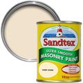 Sandtex 150ml Tester Smooth Masonry Paint Ivory Stone