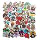 50 PCS/ Pack Cute Sloth Cartoon Color Animal Stickers Style Laptop Guitar Luggage Refrigerator Waterproof Graffiti Stickers