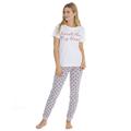 (M - UK 12-14) Ladies Heart On My Sleeve Pyjama Set