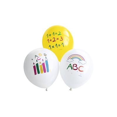 6 Luftballons Einschulung Schulanfang ABC