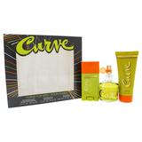 Curve by Liz Claiborne for Men - 3 Pc Gift Set 2.45oz Cologne Spray, 3.4oz After Shave Balm, 1.7oz D