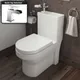 Nes Home 2 In 1 Compact Close Coupled Toilet And Basin Combo Space Saver With Waterfall Mono Mixer Tap