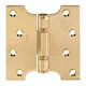 Frisco Eclipse Eclipse 4 Inch (102 X 51mm) Stainless Steel Parliament Hinge - Electro Brass (Sold In Pairs)